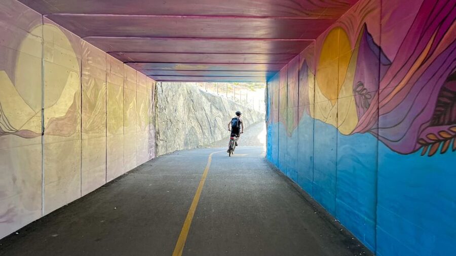 Lake Tahoe: Electric Bike Day Rental - The East Shore trail points toward Sand Harbor