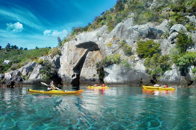 Lake Taupo - Maori Rock Carvings Package (Mountain Biking & Kayaking) - Two ways to see Lake Taupō in one day