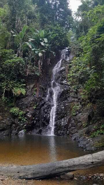 Langkawi: Countryside Bike Tour, Waterfall Swim & Dessert - Arriving at Durian Perangin Waterfall