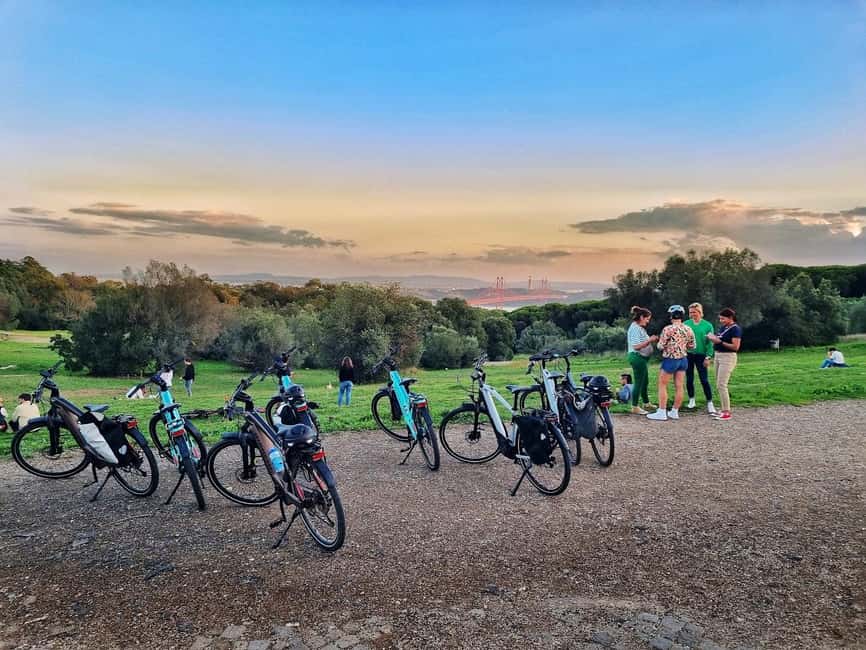 Lisbon: E-Bike Adventure to Belém & Monsanto com Degustação - Three Lisbon settings on one bicycle tour