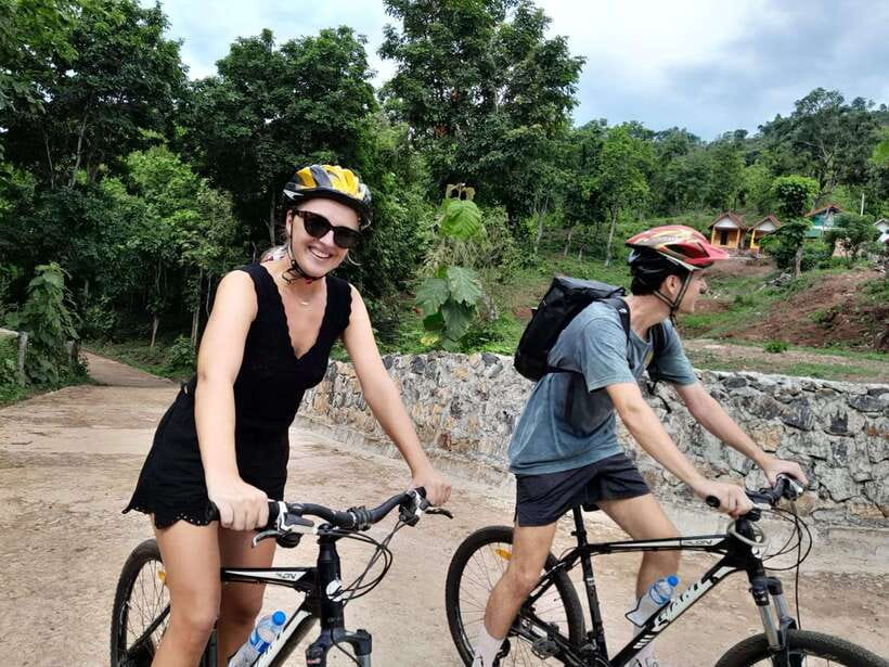 Luang Prabang: Pottery Workshop & Wat Chomphet cycling Tour - Crossing the Mekong by local car ferry