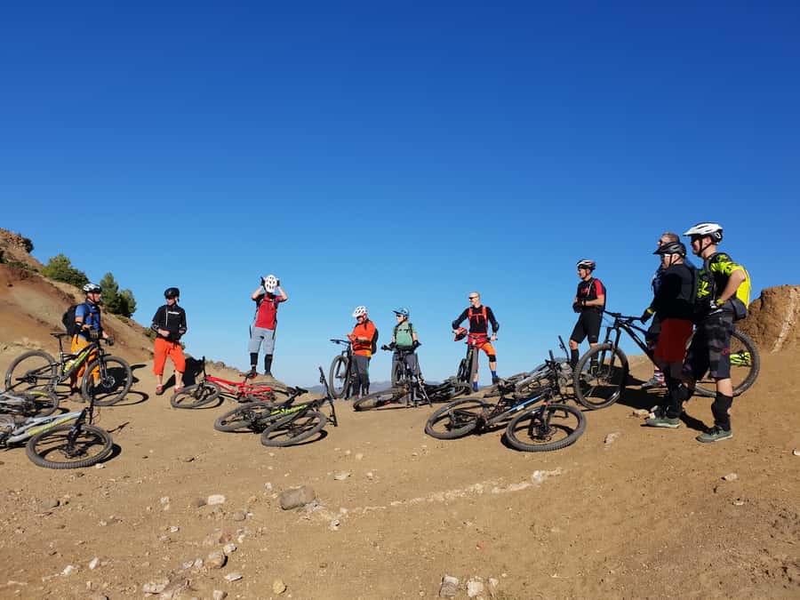 Marrakesh: Toubkal National Park Mountain Bike Trip w/Lunch - The first climb to the 2,300-meter pass