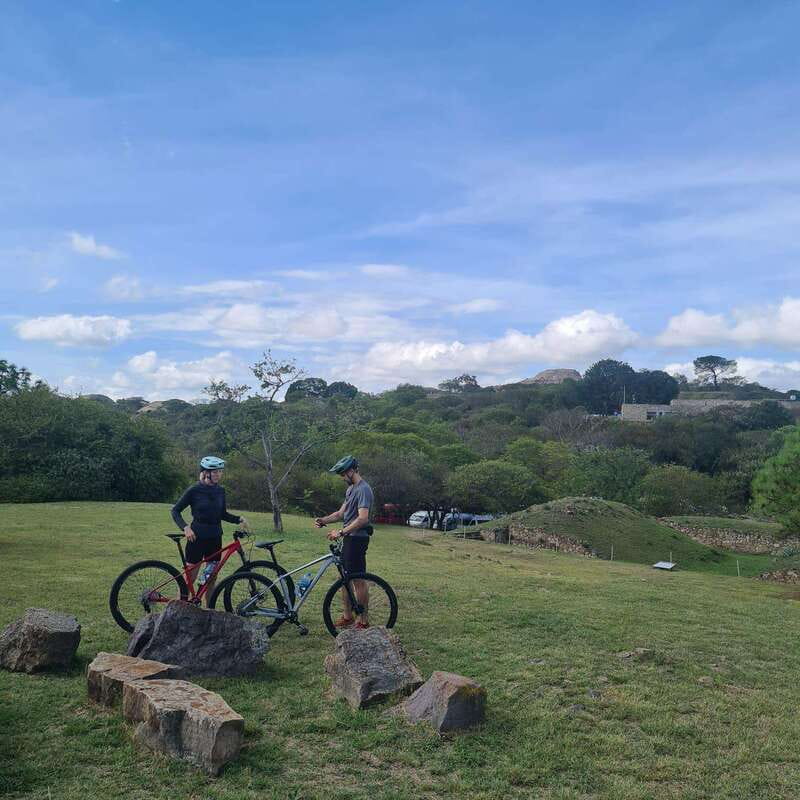 Monte Alban & Atzompa: MTB bike ride though local trails - The spring, train station, and ride back into town