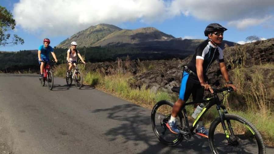 Mount Batur: Black Lava Cycling Tour w/ Natural Hot Spring - Key points at a glance
