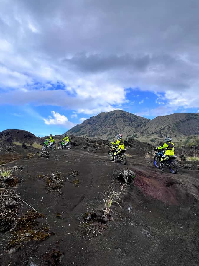 Mountain Batur Dirt Bike Adventure & Lunch - Getting started from five Bali pickup areas