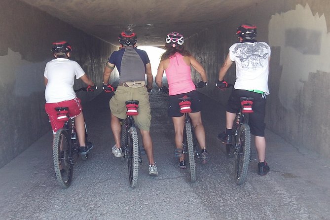 Mountain Bike Historical Tunnel Trail to Hoover Dam from Las Vegas - Lake Mead comes before the historic tunnels