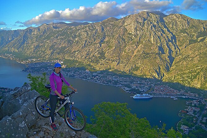 Mountain Biking on Vrmac peninsula - Panoramic view on Kotor bay - Riding through the mountain tunnels