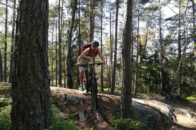 Mountain Biking Small-Group in Stockholm Forests for Beginners - Leaving Stockholm for Nackareservatet