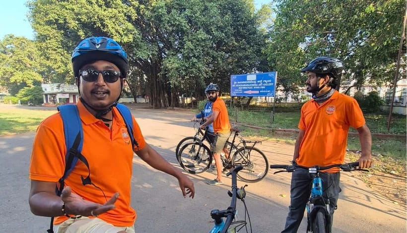 Mysore City Bike Tour Morning 3.5 Hours: Mysore By Cycle - St. Philomena’s Cathedral and several communities of Mysore