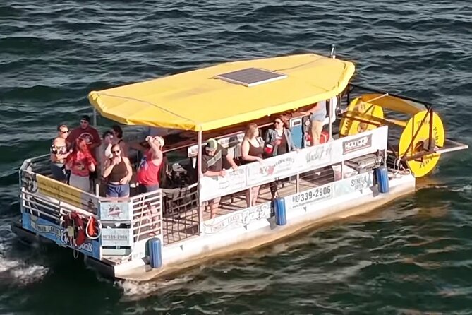 NEW 80 Minute Cycle Boat Tour of Seneca Lake in Watkins Glen - Pedaling out from Seneca Harbor Drive
