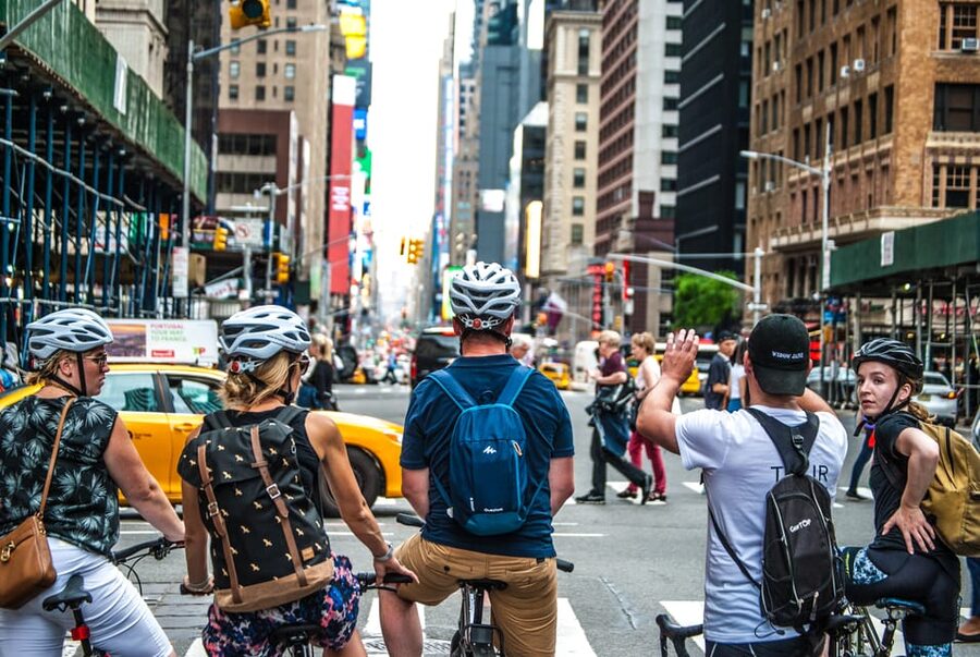 New York City: A Day in Manhattan Cycling Tour - Battery Park and the Statue of Liberty views