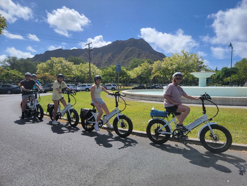 Oahu: Honolulu E-Bike Ride and Diamond Head Hike - Riding from Waikiki toward Diamond Head