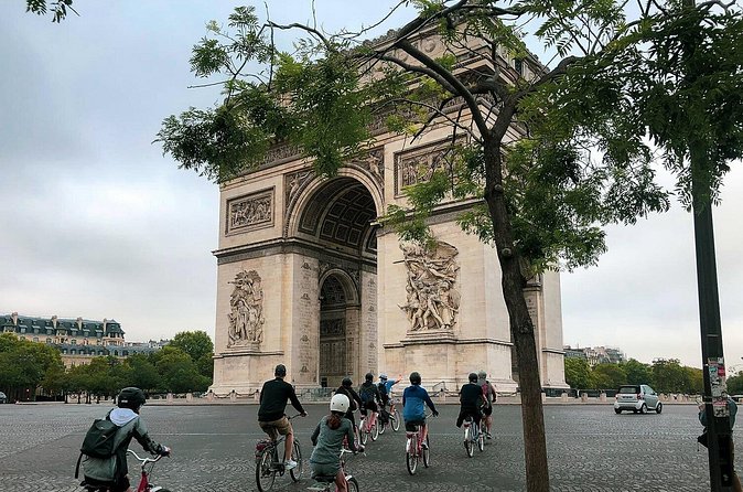 Paris Tour de France Bike Ride - Place de la Concorde and the final race setting