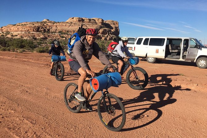 Pedal, Paddle, Pedal: Moab Mountain Biking & Packrafting Combo - The old mining road and its 1,000-foot descent