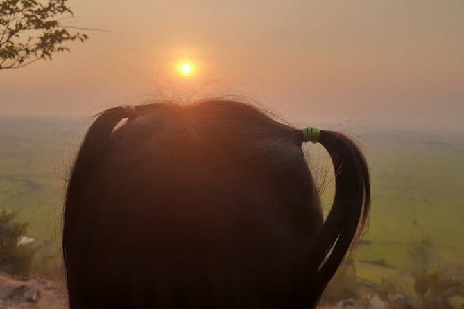 Phnom Krom for Sunset Cycling Tour - Rice paddies, farmers, and a local school
