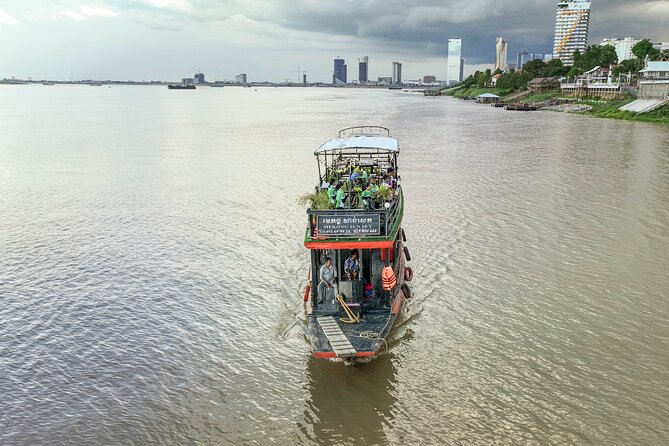 Phnom Penh Bike & Boat Sunset Tour / E-Bike Available - Riding Toward Koh Oknha Tei
