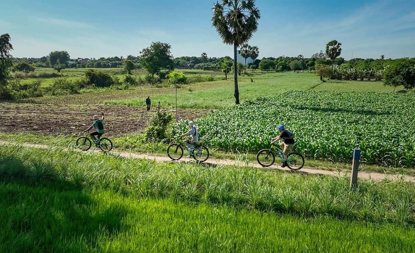 Phnom Penh: Bike & Boat Tour / E-Bike Available - From Sisowath Riverside to the ferry