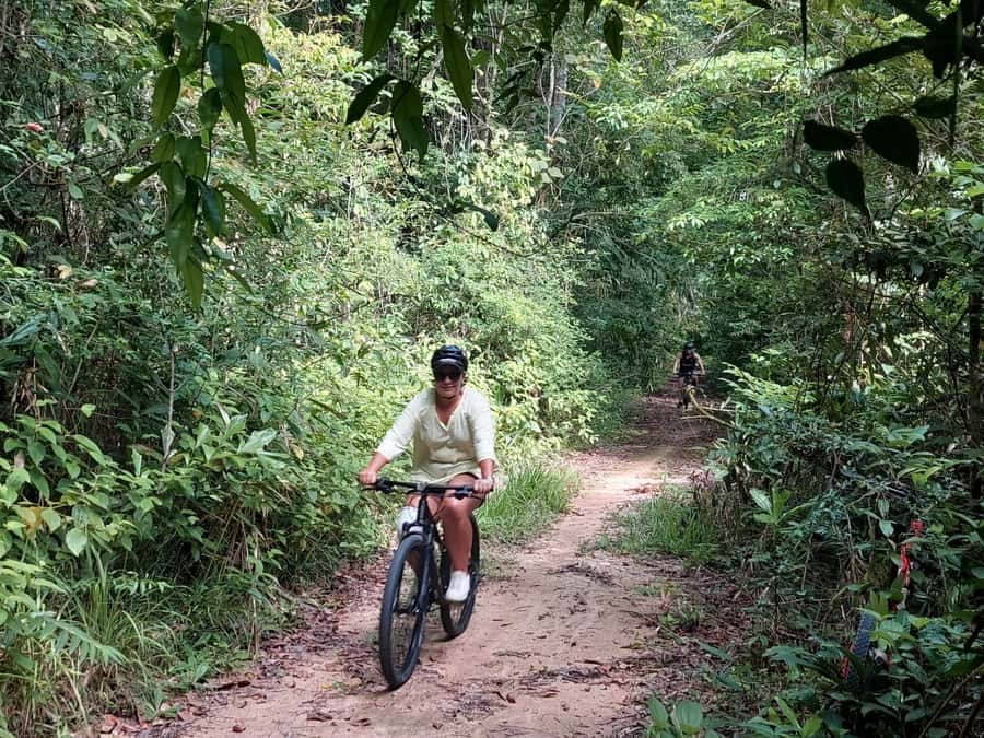 Phuket: Half-Day Countryside Cycling Tour with Lunch - The first hour: forest, farms and a curious navy base