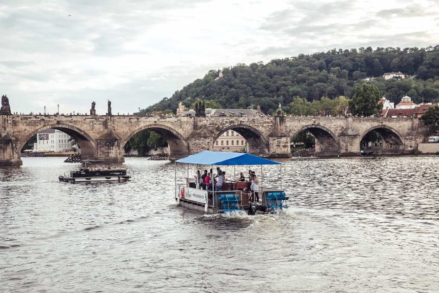 Prague: Private Cycle Boat River Tour with Beer or Prosecco - The biggest concern: boat condition and working pedals