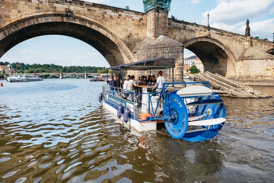 Prague: Swimming Beer Bike on A Cycle Boat - Key points at a glance