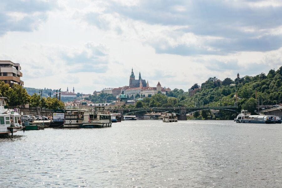 Prague: Swimming Beer Bike on A Cycle Boat - National Theater to Štvanice Island