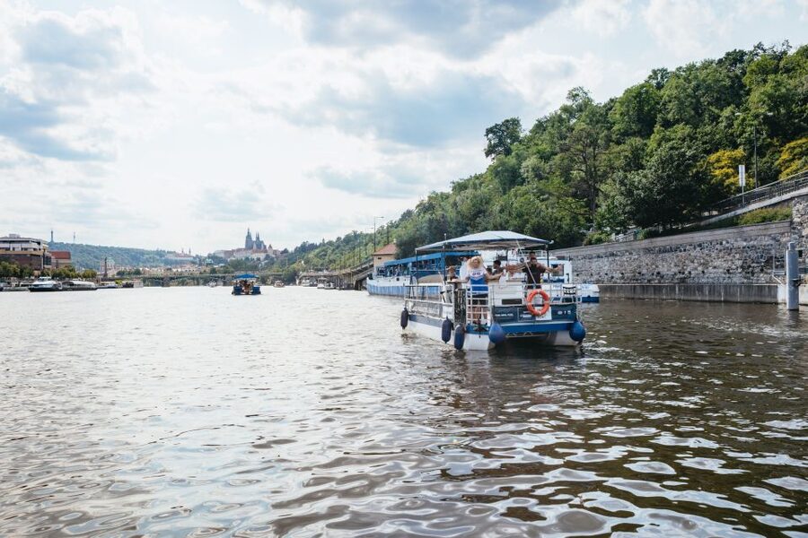 Prague: Swimming Beer Bike on A Cycle Boat - Beer, Prosecco, cider, and the value question