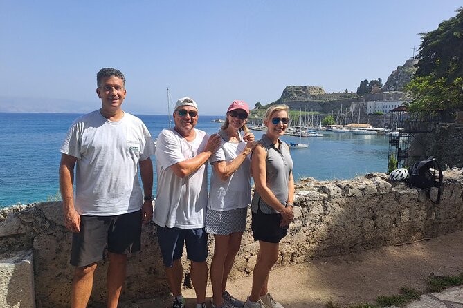Private Sightseeing Tour in Corfu Town by Electric Mountain Bike - Vlacherna Monastery and the view toward Mouse Island