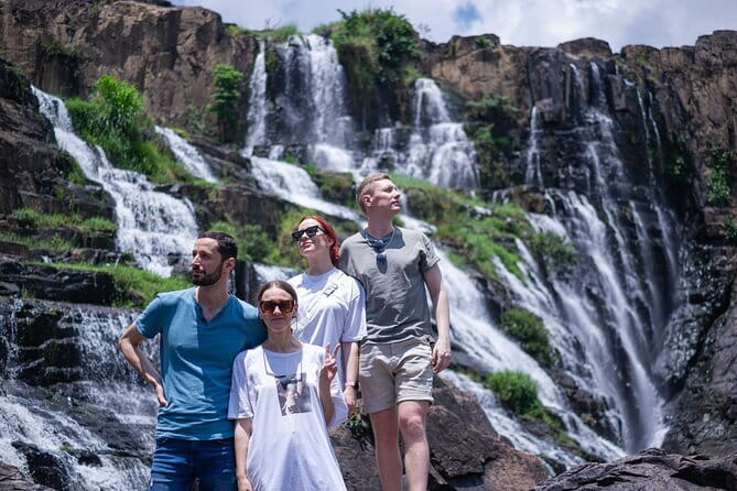 Pu Luong Day Tour: Trekking Villages, Bamboo Rafting & Waterfall - Hieu Waterfall and time in the water