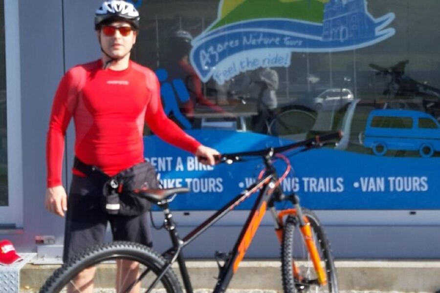 Rent a Bike in Azores | Terceira Island - Riding Toward Monte Brasil and Angra