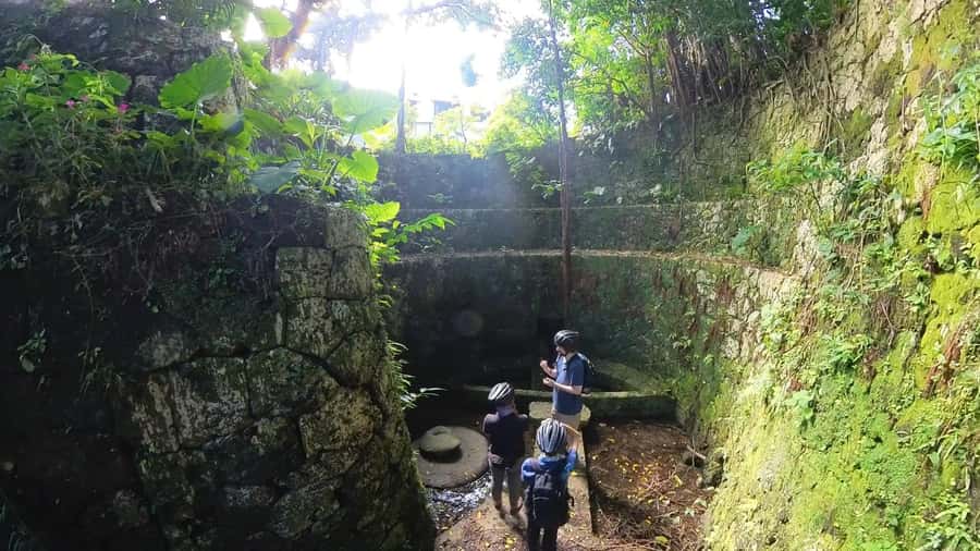 Shuri+Naha: Cycling Tour Explore Water Heritage with E-Bike - Ryukyu sweets made by hand