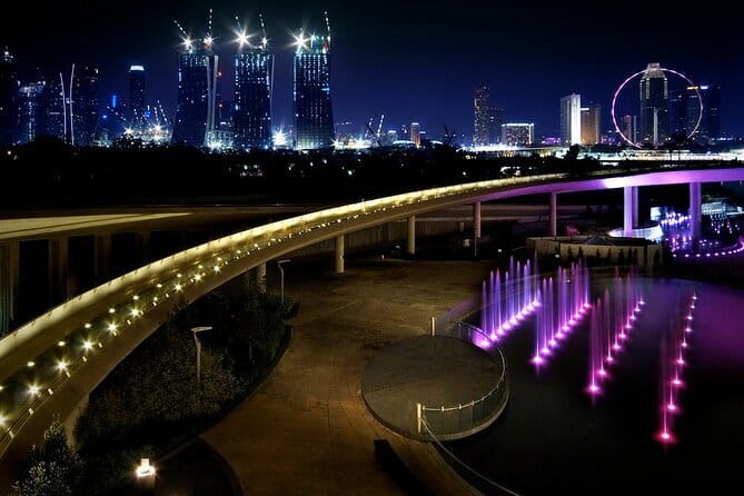 Singapore Private Night Cycling with Dinner - Marina East gives you a less common view