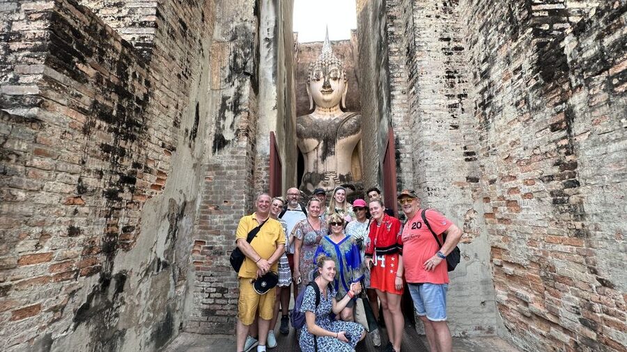Sukhothai: Historical Park & Countryside Cycling Tour - Entering the historical park at the Eastern Gate