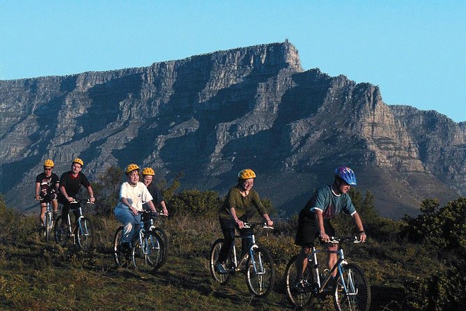 Table Mountain e-Bike Trip from Cape Town - The Cape Epic prologue area and views toward Rhodes Memorial