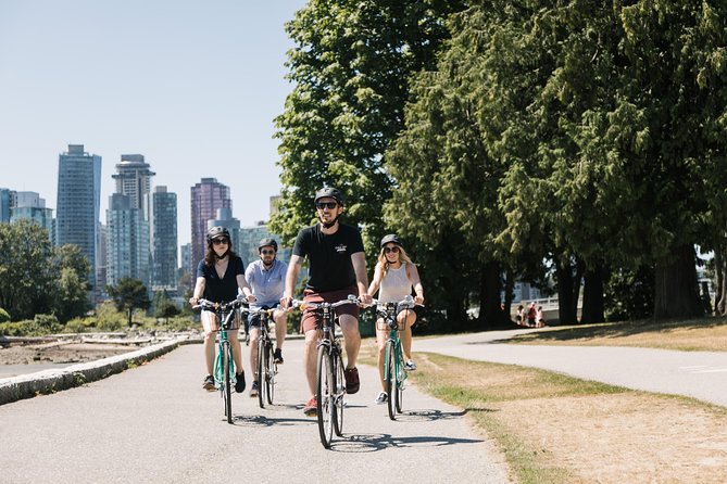 The Stanley Park Bicycle Tour by Cycle City Tours - The seawall, Coal Harbour, and Vancouver views