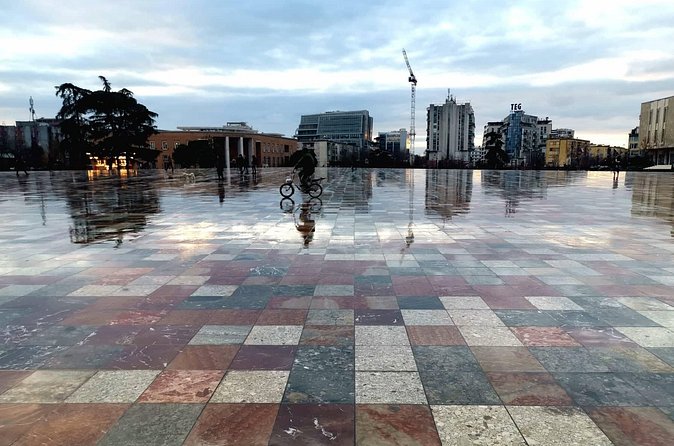 Tirane city bike ride - The University of Tirana and its Fascist-era design