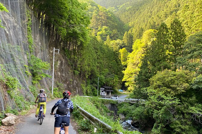 Tokyo's hidden nature cycling tour - Okutama Historical Road Tour - Crossing the Mugiyama Floating Bridge