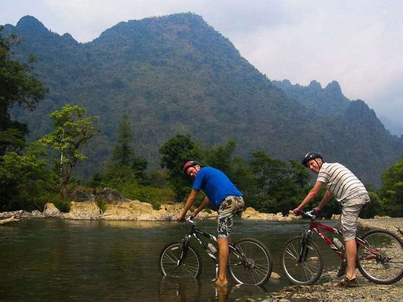 Vang Vieng: Blue Lagoon and Countryside Bike Tour with Lunch - Key points to know before booking