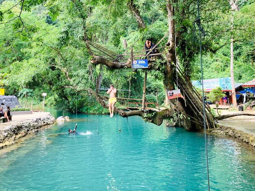 Vang Vieng: Blue Lagoon and Countryside Bike Tour with Lunch - Villages, views, and the rural side of Vang Vieng