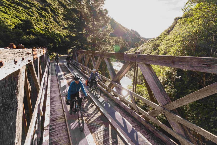 Wellington: Remutaka Rail Trail Cycle Tour - Cross Creek leads into quieter Wairarapa country