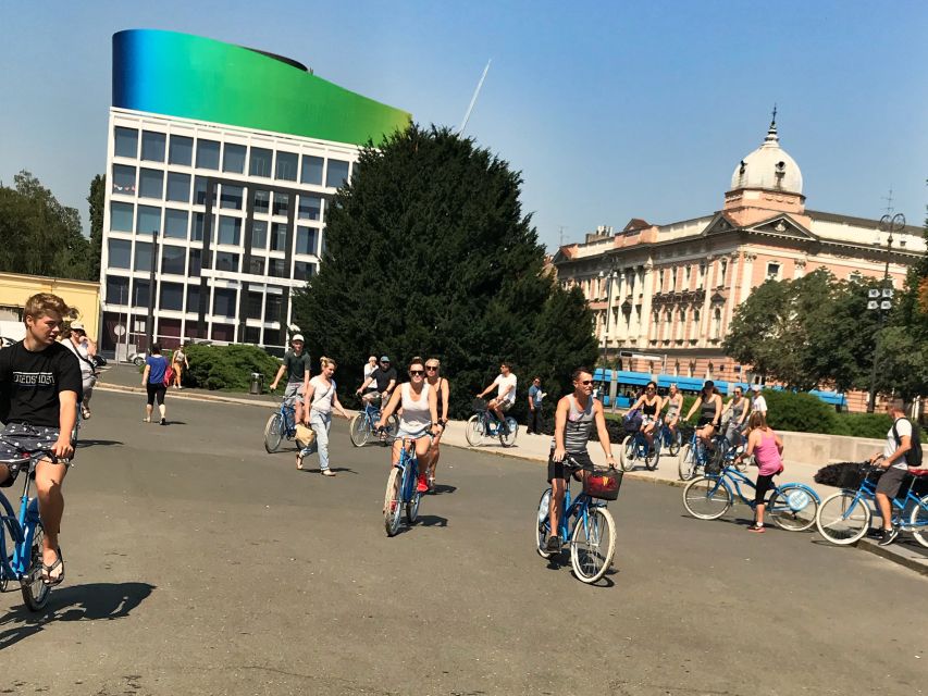 Zagreb: 2.5-Hour Cycle Back to Socialism Tour - Returning across the river with the mountain view